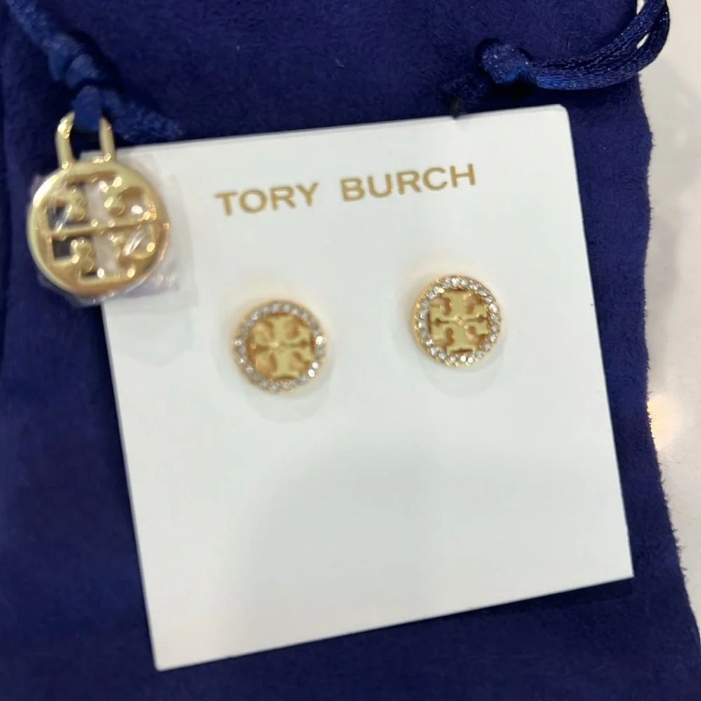 Tory Burch Gold Stud Earrings